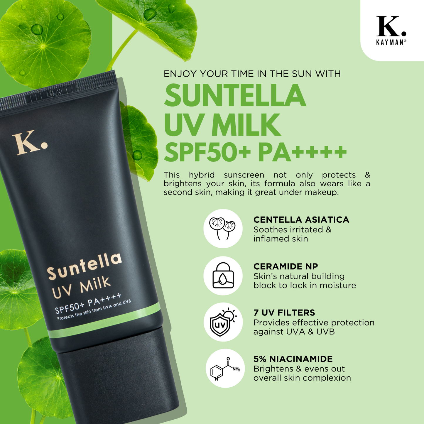 Suntella UV Milk SPF50+ PA++++