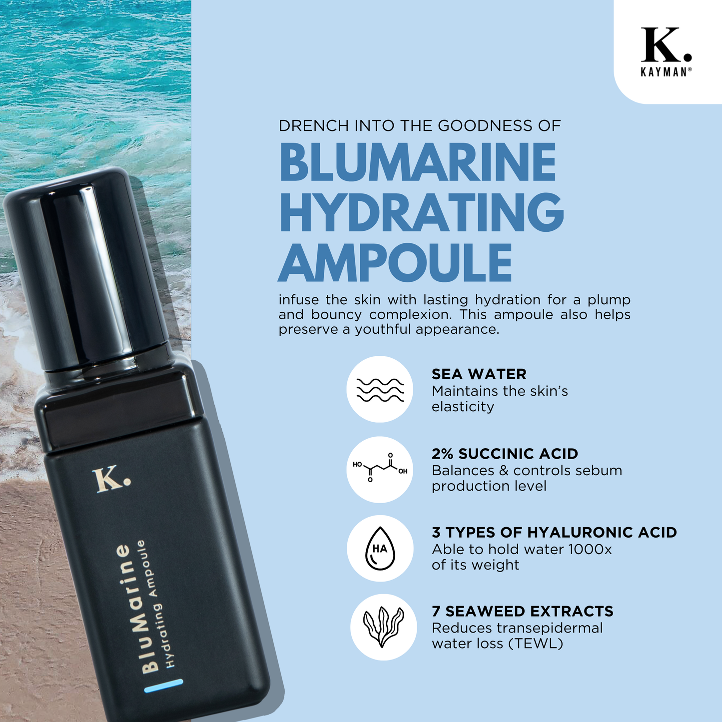 BluMarine Hydrating Ampoule (30ml)