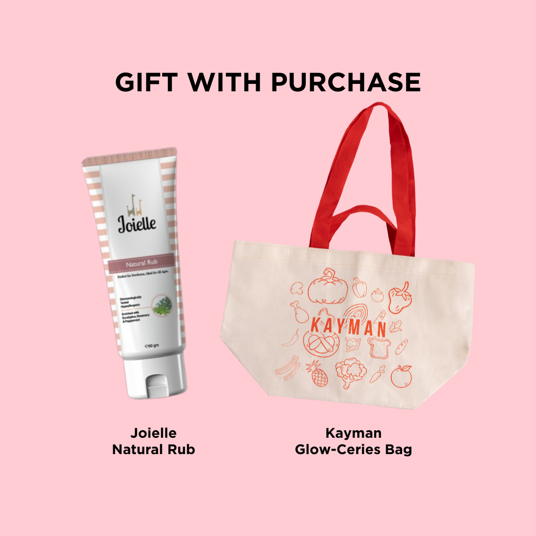 [GWP] JOIELLE NATURAL RUB + KAYMAN GLOW-CERIES BAG